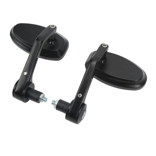 ˘1 Pair 7/8in Motorcycle Rearview Mirrors Handle Bar End Side Mirror For GSF1250 - Picture 10 of 12