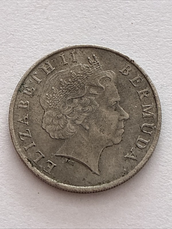 Bermuda 25 Cent Coin 2000 Queen Elizabeth