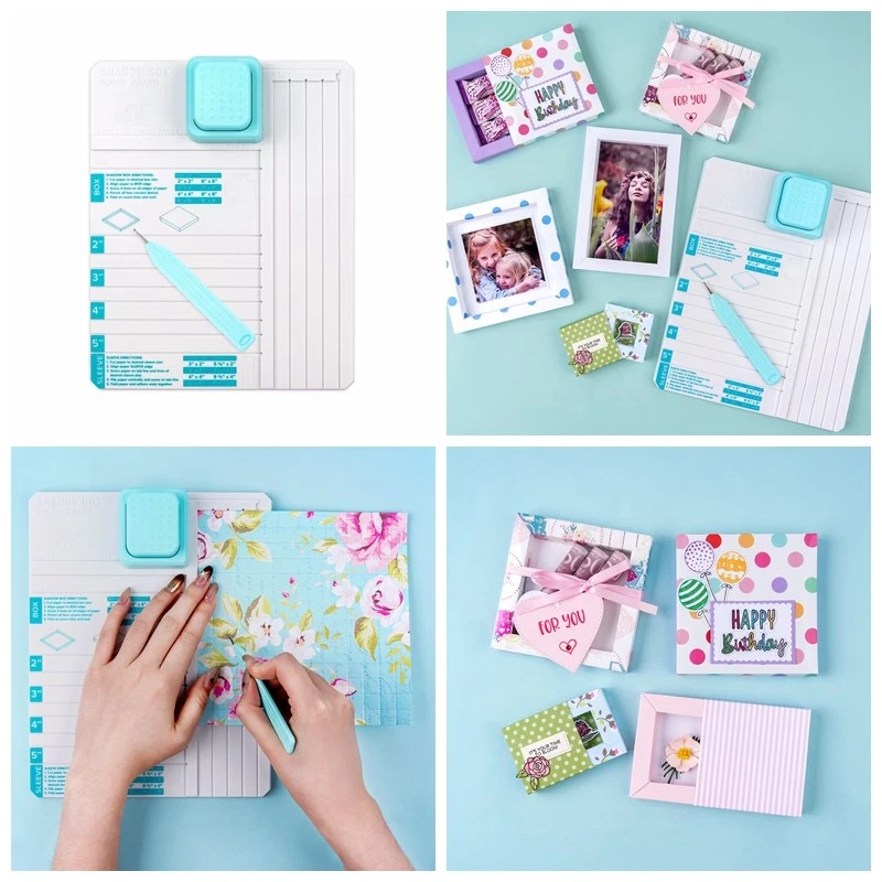 Shadow Box Punch Board for DIY Craft Gifx Box Making Shadow Boxes and Sleeves