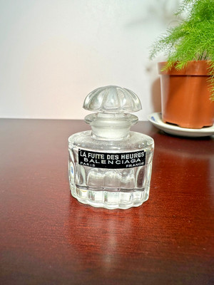 RARE Balenciaga La Fuite Des Heures Mini Perfume Bottle Paris France Vintage  