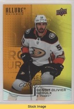 2021-22 Upper Deck Allure Rainbow Orange Yellow Benoit-Olivier Groulx READ 1t8r