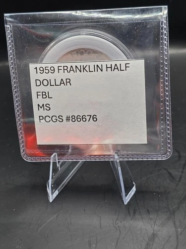 1959 Benjamin Franklin Silver Half Dollar MS FBL