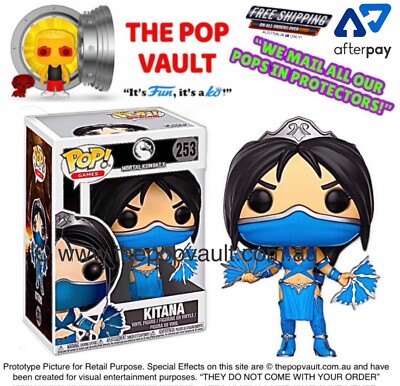 FUNKO POP VINYL GAMES MORTAL KOMBAT X 253 KITANA BNIB + PROTECTOR