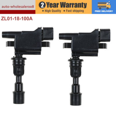 2X Ignition Coil For Ford Laser KN KQ & Mazda 323 Astina BJ 1.6L 1998-2003