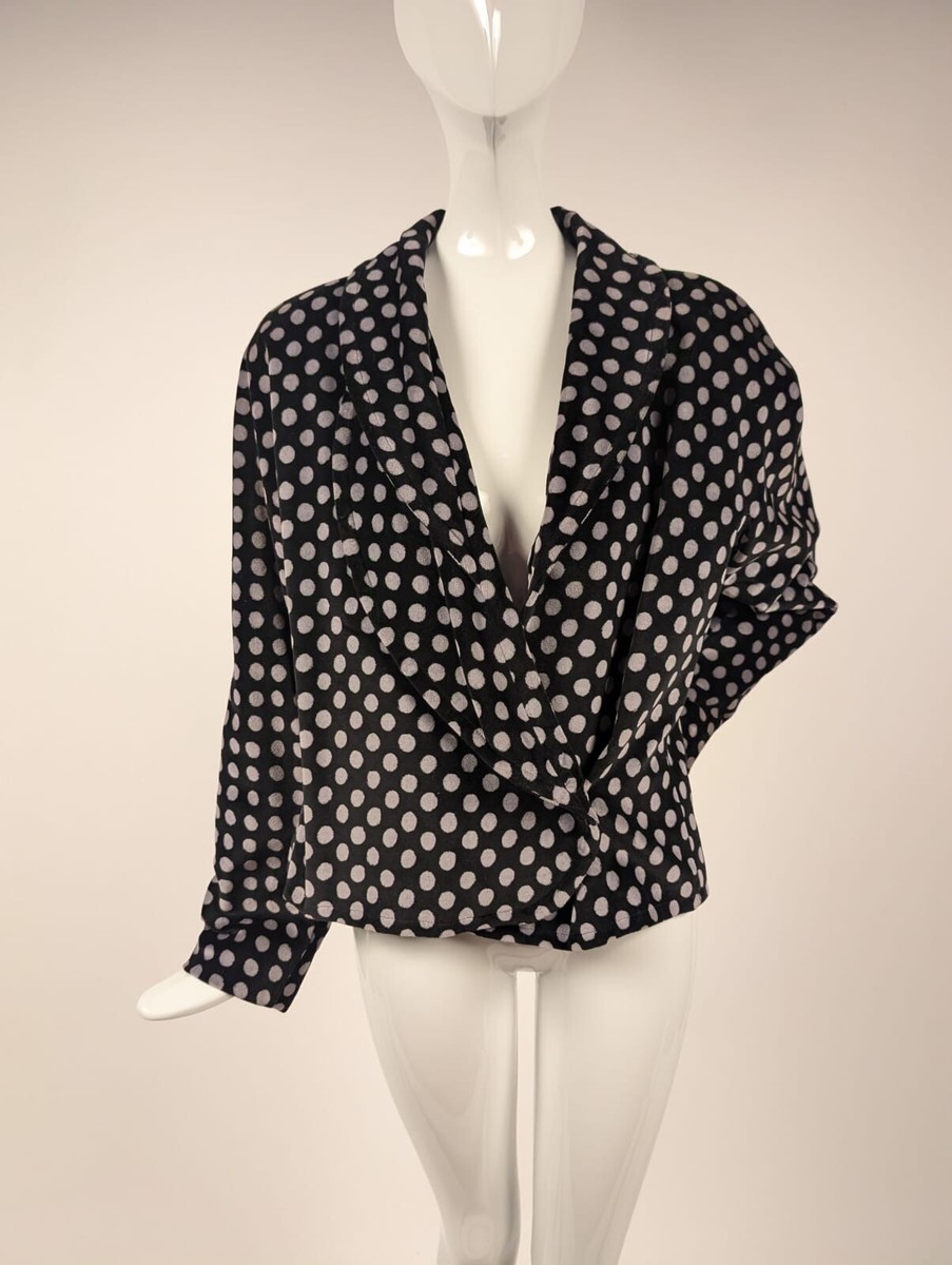 VINTAGE GIORGIO ARMANI POLKA DOT VELOUR JACKET | eBay