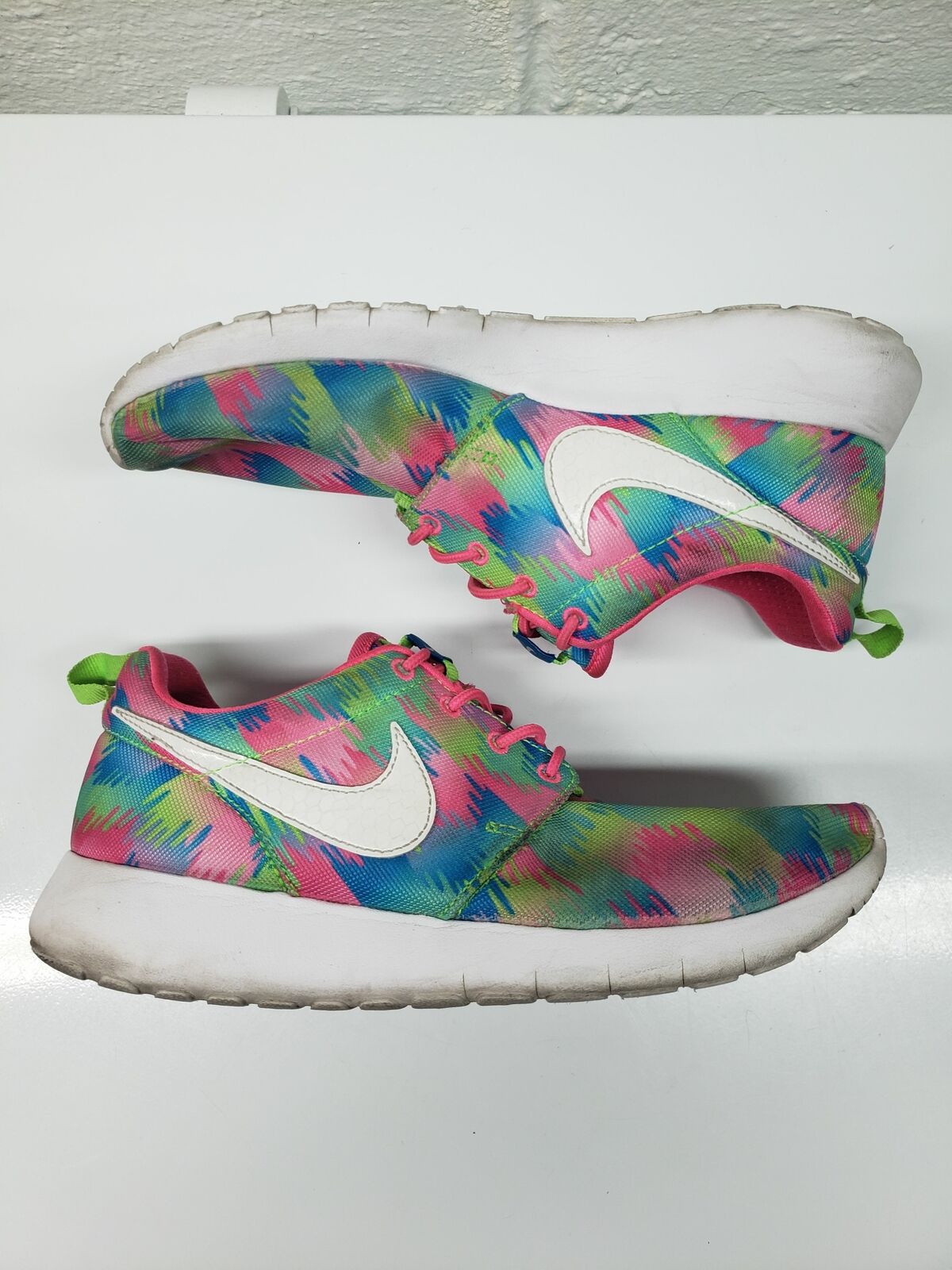 Iedereen uitzondering Rond en rond Nike Roshe One Print GS Girls Lace Up Multicolor Running Shoes Size 6  677784-607 | eBay
