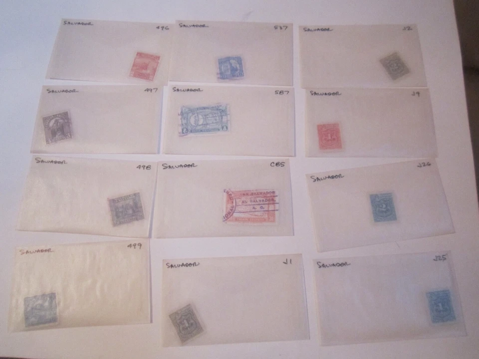 EL SALVADOR STAMP LOT SCOTT #21 - #457 AND BOB NOT COMPLETE MANY ARE MINT BBA-42 - Image 3 of 4