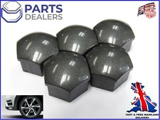 FÜR VOLVO S40 S60 S80 V50 V60 V70 XC40 XC60 X90 RADMUTTERABDECKUNGEN DUNKELGRAU x5