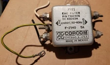 Corcom EMC Filter 240 VAC 50-60 hz 5A 7362406