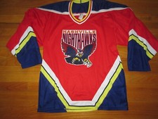 Bauer Vtg 1990s 1996-1997 NASHVILLE NIGHHAWKS Minor League CHL Hockey Jersey Med