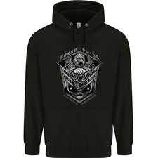 Honor & Pride Eagle Motorbike Motorcycle Mens 80% Cotton Hoodie