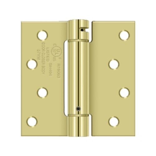 Deltana DSH45U3 Single Action Steel 4.5-Inch x 4.5 Inch Spring Hinge, Qty 2 - Picture 2 of 2