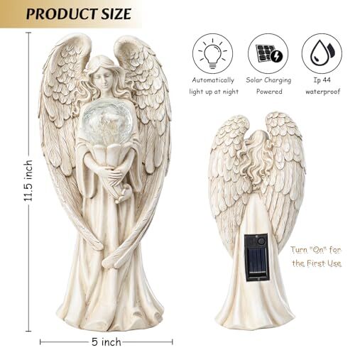Angel Statues for GardenGarden Angels Outdoor Statue Solar Garden