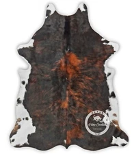 Cowhide Rug - Brindle Tricolor, High quality, Kuhfell, (M)(L)(XL)(XXL)