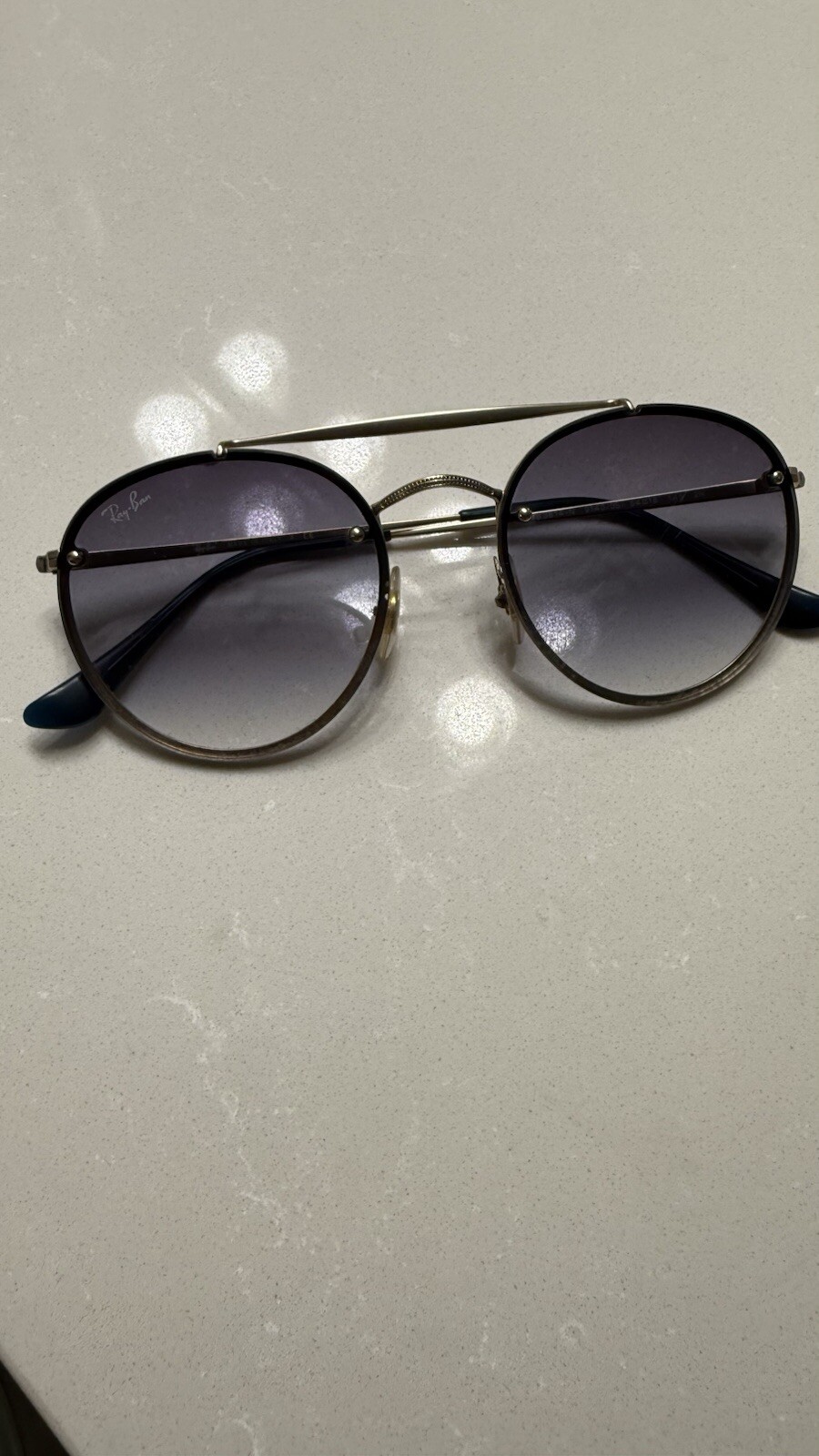 Ray-Ban Blaze Round Double Bridge Unisex Round Sunglasses