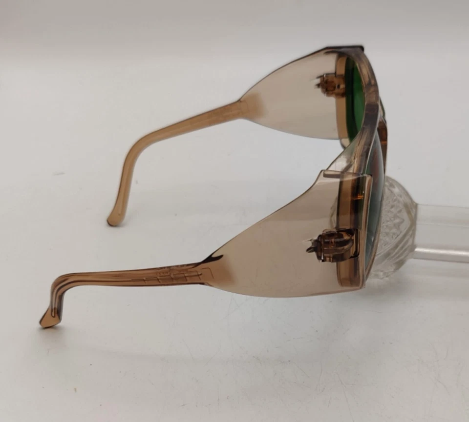 Vintage New Old Stock ADEN Safety Glasses w/ Side Shields Green Lens Very Cool! - Image 3 of 4