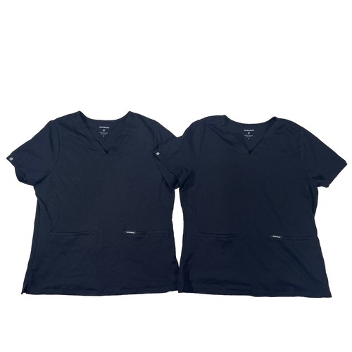 Lot de 2 hauts femme Jaanuu Cesi slim ULTRAsoft gommage noir J4