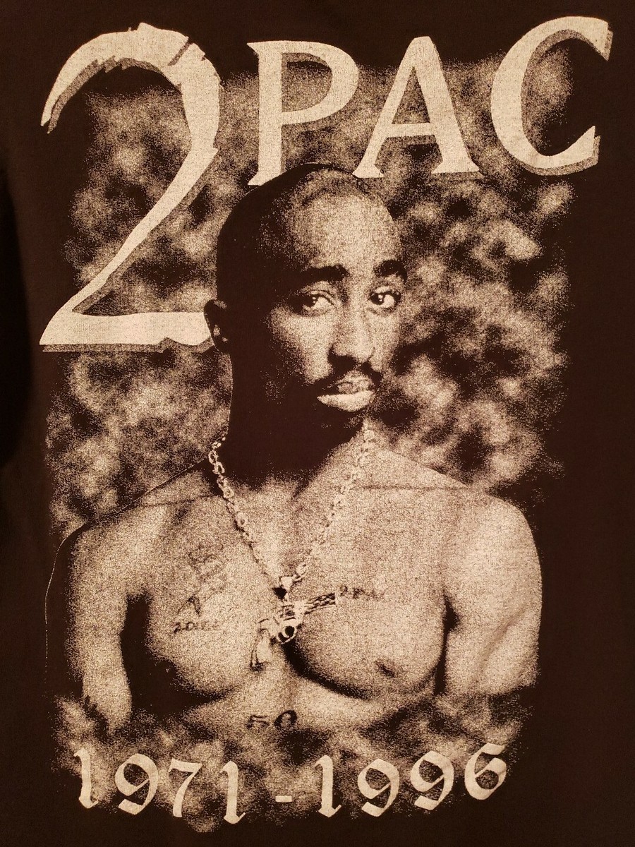 2Pac 1971 - 1996 Memorial PRE-OWNED Size Small Black T-Shirt | eBay