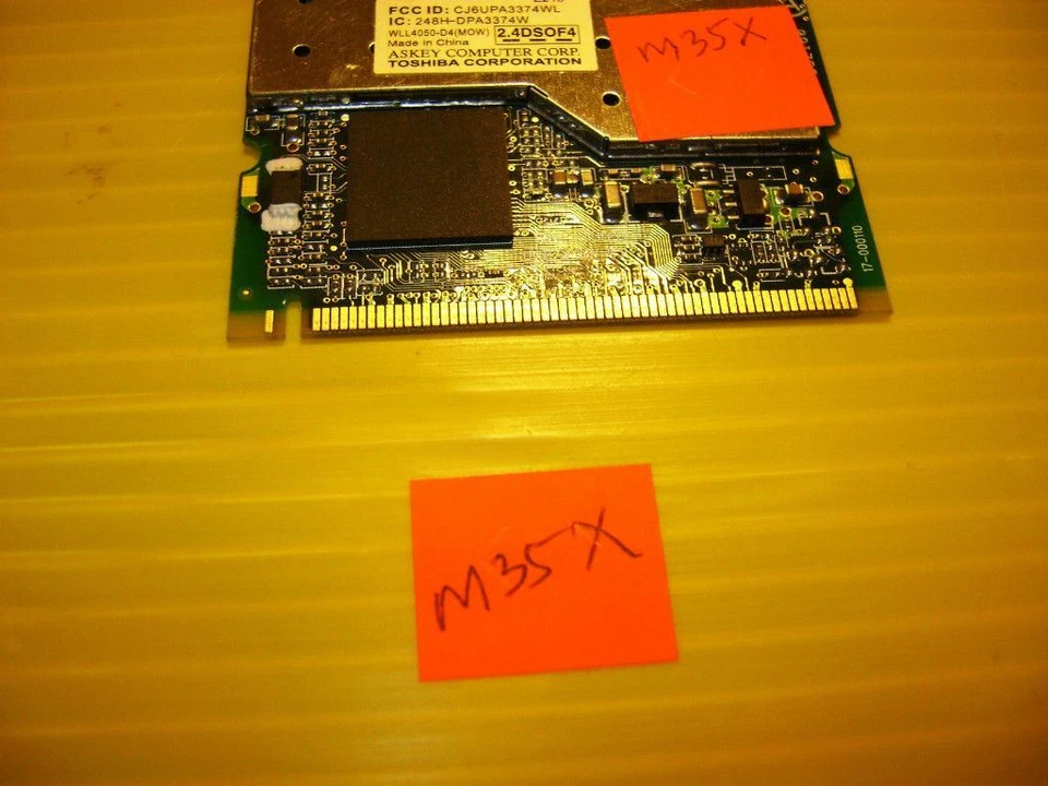 Tarjeta inalámbrica Toshiba Satellite M30X M35X Mini PCI K000016340 Foto 2 de 3