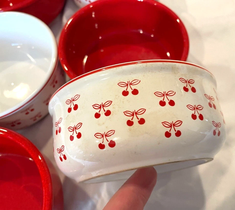 8 WAECHTERSBACH W ALEMANIA CEREZAS ROJAS CUENCOS SOPA DE CEREALES - ENVÍO GRATUITO Foto 3 de 4