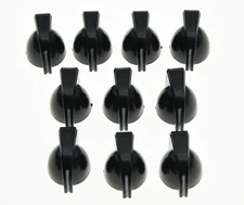 Set of 20 Black Guitar Mini Chicken Head Knobs Guitar AMP Effect Pedal Knob
