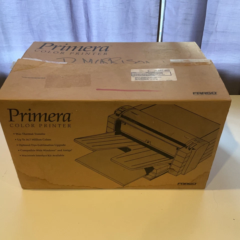 Primera Color Printer Thermal Transfer Color Printer W AC Adapter Vintage - Image 4 of 4