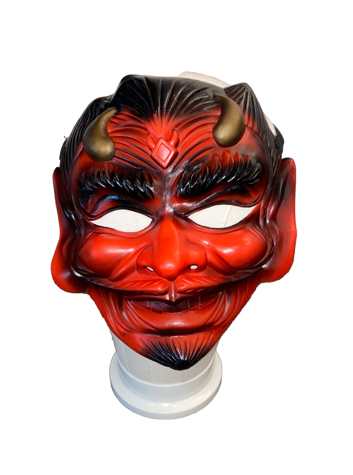 Classic Devil Demon Red Rubber Adjustable Hallowe… - image 1