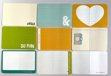 'KIWI' PROJECT LIFE CARDS  -  pack of 9 - 6" x 4"