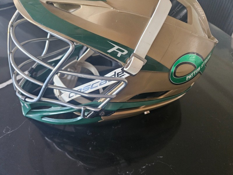 Cascade R Lacrosse Helmet - Gold and Green