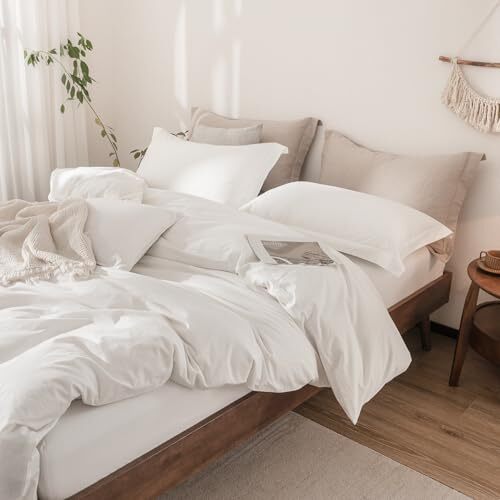 Off White Bettbezug California King (104" x 98") cremeweiß - ohne Bettdecke - Bild 5 von 6