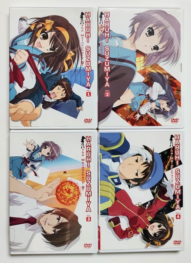 The Melancholy of Haruhi Suzumiya Vol. 1-4 - Japan Anime - English