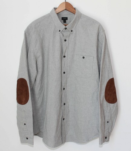 J Crew Heathered Chamois Button Down 