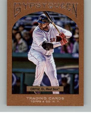 2011 Topps Gypsy Queen David Ortiz 57 Framed Paper #/999 SN Boston