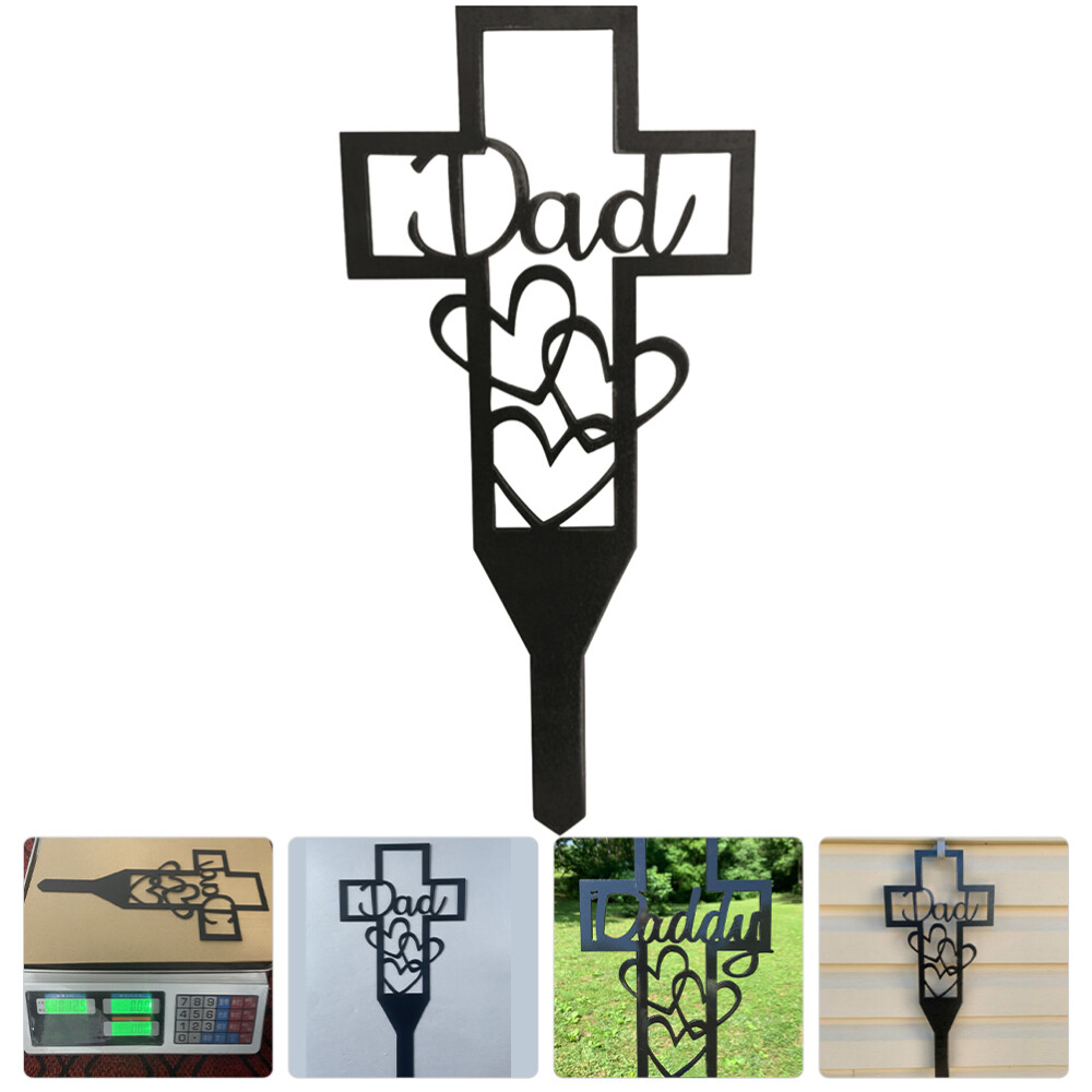 Graveyard Metal Insert Iron Crosses Cemetery Marker Memorial Plaques eBay