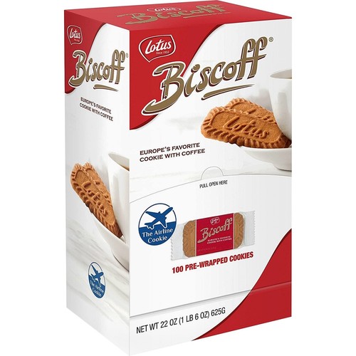 Lotus Biscoff Cookies - Caramelized Biscuit Cookies Snack - Dispenser Box - I... - Picture 1 of 4