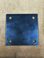 6x6 Base Plate 1/2" holes A36 Carbon Steel Straight Edge 1/4" thick
