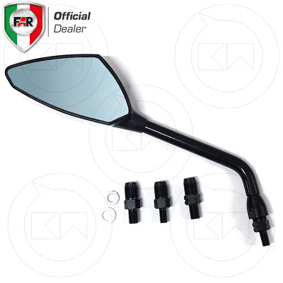 Specchio Manubrio FLEXI NEW FIT 8130 Per Supermoto | Enduro | Naked | Specchio Da Bar | Specchio | Porta Targa & Specchio - Foto 2