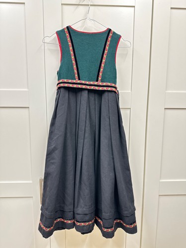 Bunata norvegese costume popolare ricamato taglia 128/7-8 Y - Foto 5 di 5