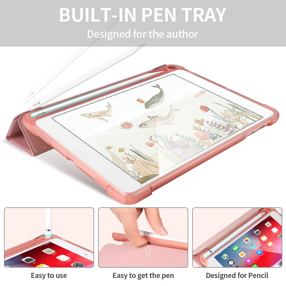 For Apple iPad 9th 8th 10.2 Pro 11 9.7 10.5 Smart Case Cover