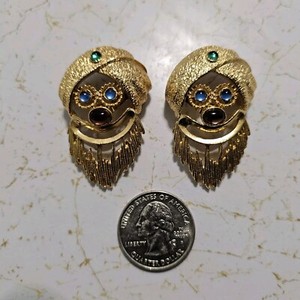 MASONIC SHRINERS JESTERS BILLIKEN PIN OR FEZ HOLDER? 2 LARGE PINS OR HOLDERS NOS