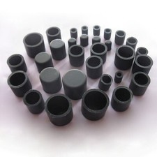 Black End Cap Silicone Rubber Blanking Stopper Cover for Pipe Tube ID 2,8-78,5mm