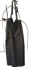 Sale!Donna Ricco Size 10 Halter Dress With Fitted Bodice Empire-waist Polka Dots