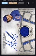 Topps Bunt MLB DIGITAL 2021 Tier One Signature Relic Super Rare Anthony Rizzo