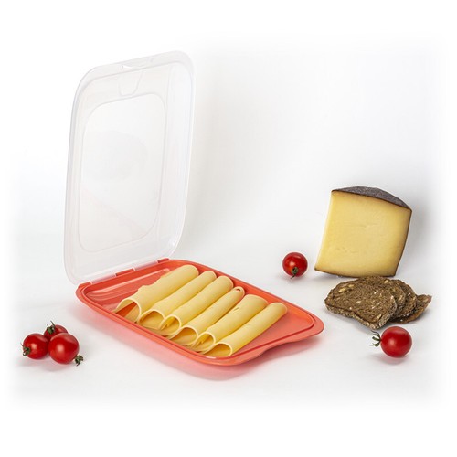 ENGELLAND 5 x Stapelbox Aufschnittbox Frischhaltedose BPA-frei Schwarz - Bild 6 von 9