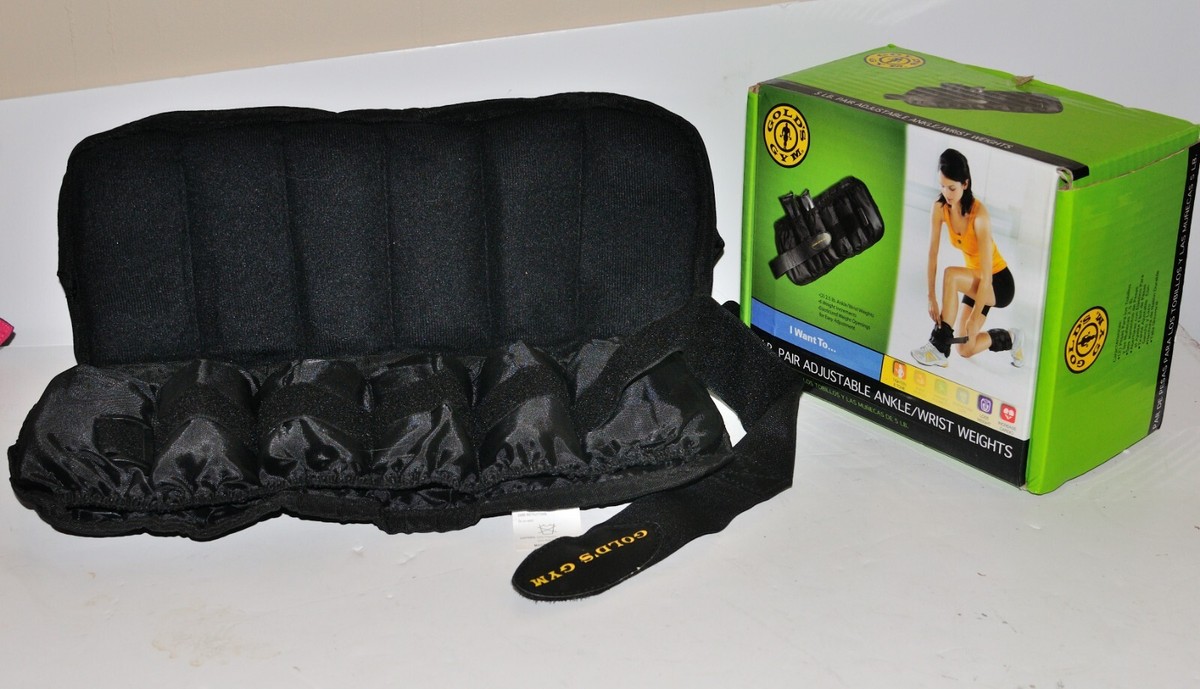 Paire De Poids Chevilles/poignets Gold's Gym - 5 Pounds Ajustable - Occasion