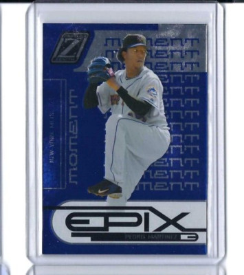 2005 Donruss Zenith Epix Blue Moment Pedro Martinez 112/150 Mets #E-13 HOF