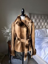 Saks Fifth Avenue Fur Salon Ladies Real Mink Fur Coat Premium M/l