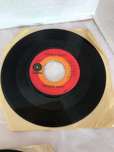 Vintage Vinyl Records 45's-Freddie Hart, Brenda Lee, Johnnie Taylor, Ron Collins - Imagen 5 de 12