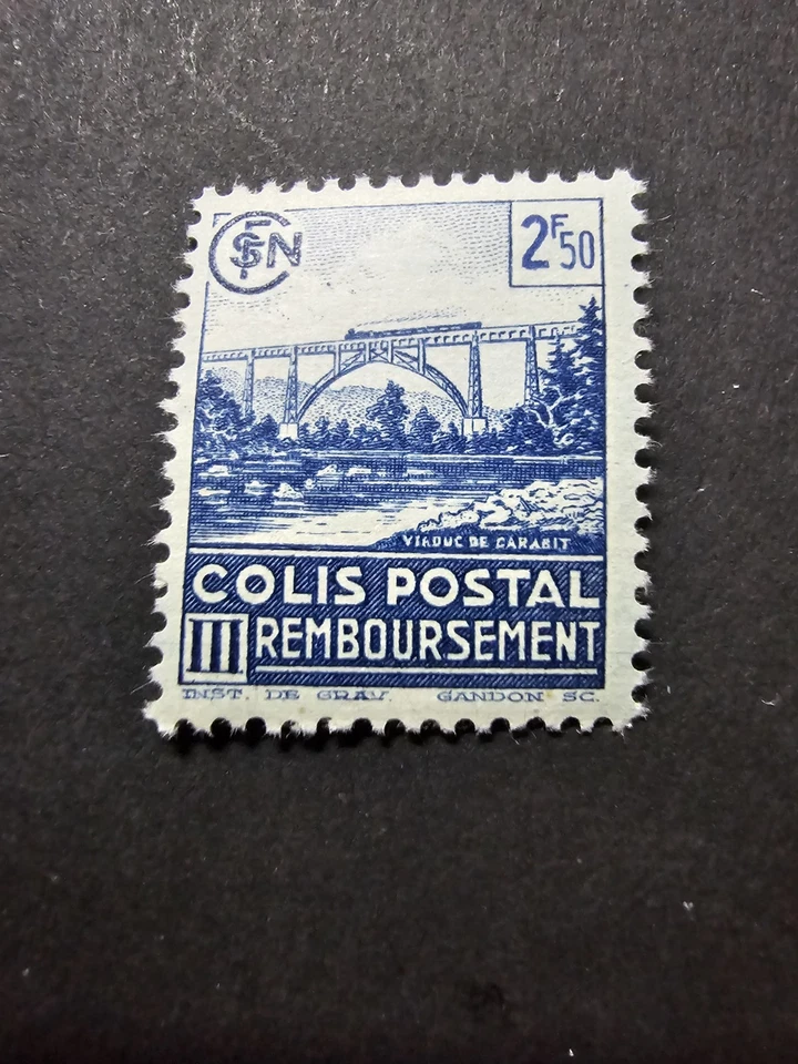 FRANCE TIMBRE COLIS POSTAUX CP TRAINS LOCOMOTIVES N°179 NEUF ** LUXE MNH - Photo 1/1