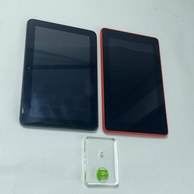 Lot of 2 Amazon Tablets P8AT8Z SV98LN Black